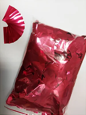 Производство и продажа конфетти металлизированное КРАСНОЕ (RED)